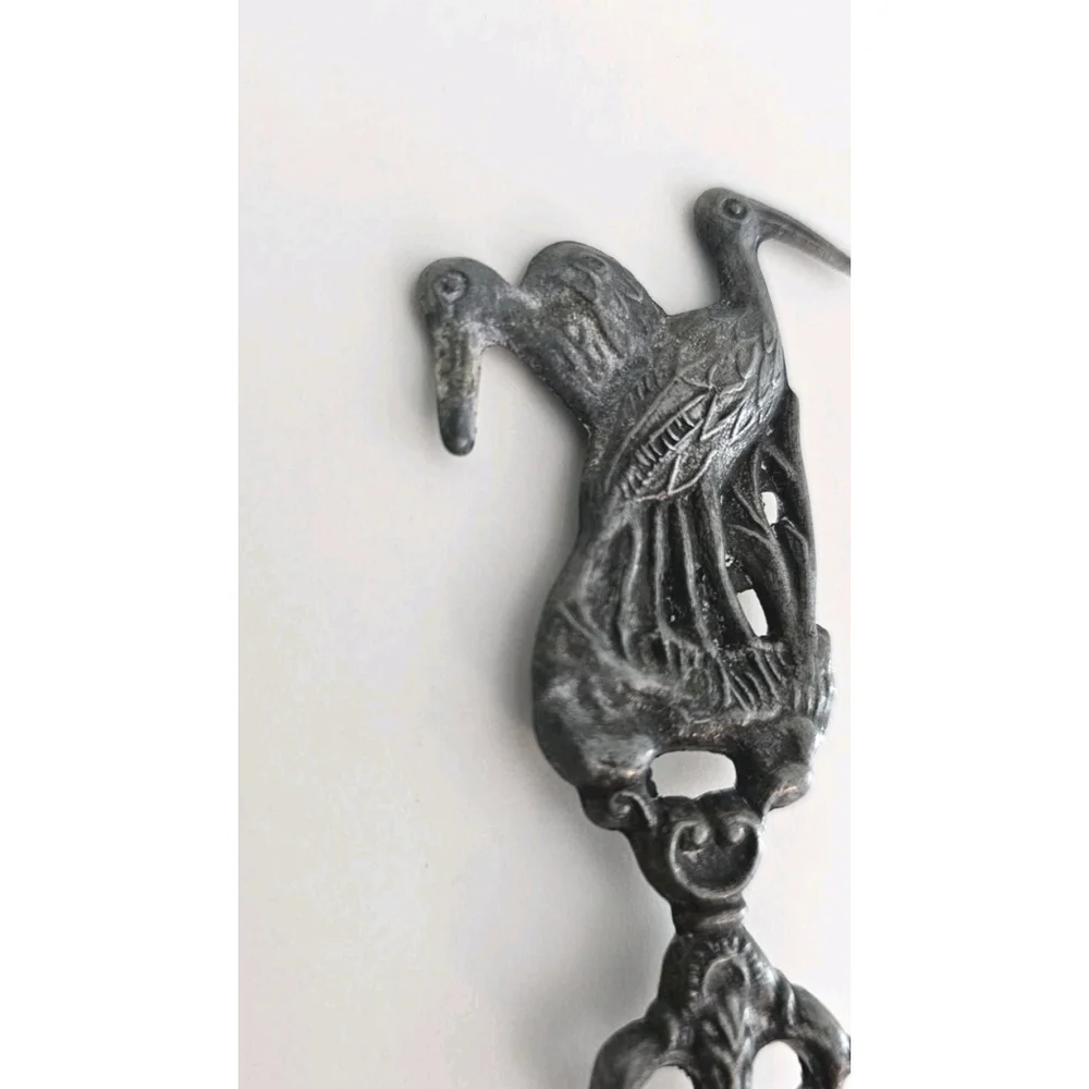 Old WWI Holland VOLENDAM ''Battle of Texel'' Pewter Decorative Collectible Spoon